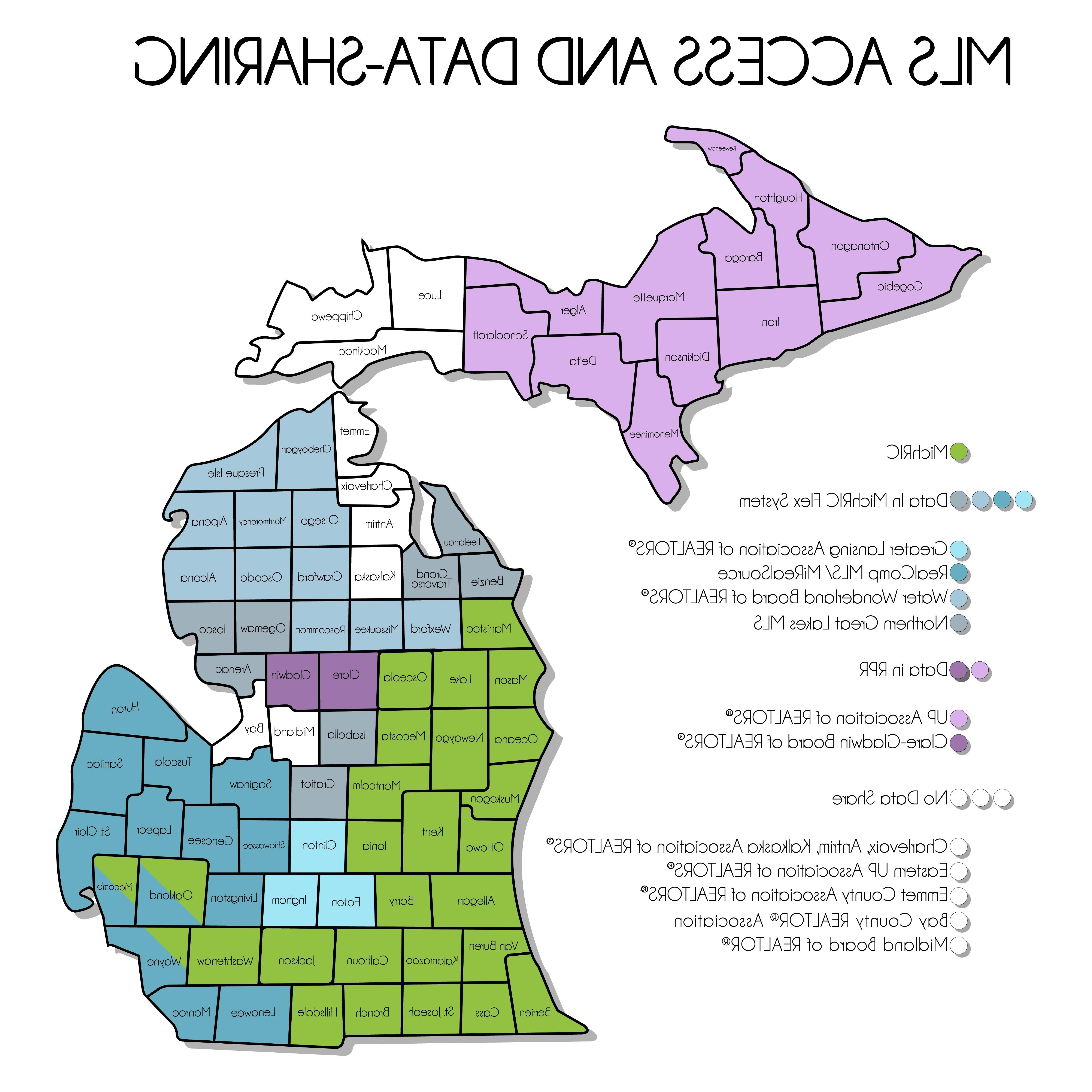 Michigan Map with Background and logo